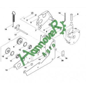 Позиція 12  Зірочки ланцюга Z = 20 Accord AC827935 АС827935, Kverneland , Квернеланд